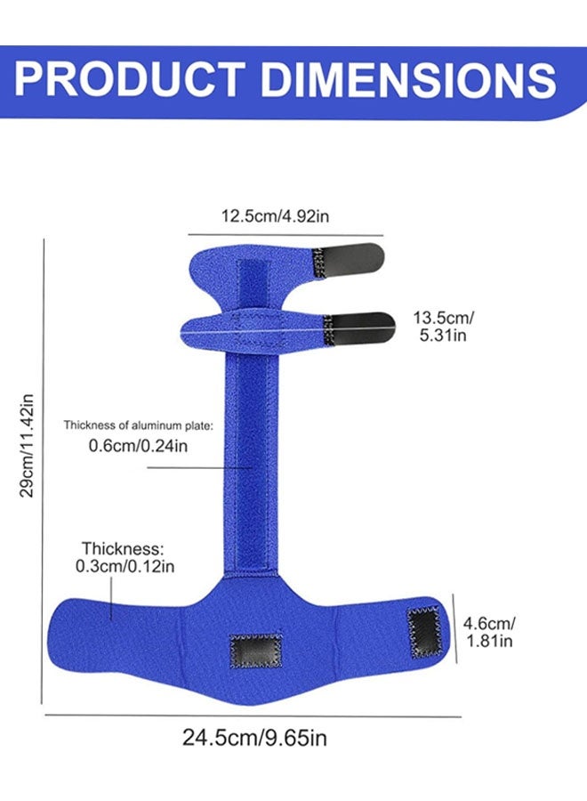 دعامة لليد، جبيرة لإصبع الزناد، دعامة قابلة للتعديل مع قفل لتقويم المعصم واليد، دعامة لدعم الالتواءات وتخفيف الألم والتهاب المفاصل - Image 2